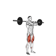 barbell clean-grip front squat
