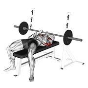 barbell close-grip bench press