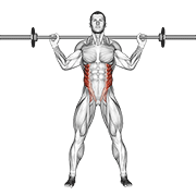 barbell standing twist