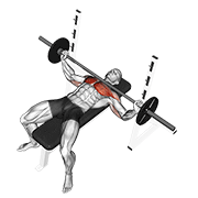 barbell wide bench press