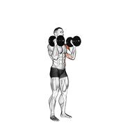 dumbbell alternate side press