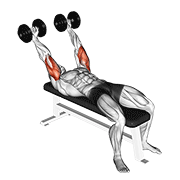 dumbbell pronate-grip triceps extension