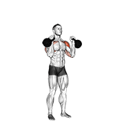 kettlebell alternating press