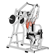 lever reverse grip lateral pulldown